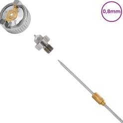 vidaXL HVLP Spuitpistool Mondstuk 0,8 mm Mondstuk zilver