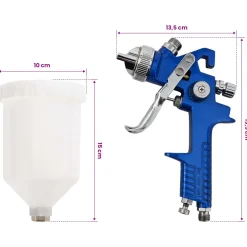 vidaXL HVLP verfspuit met 600 ml beker 1,4 mm Mondstuk 600 ml