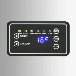 vidaXL IJsblokjesmachine 45 kg / 24 u zilverkleurig