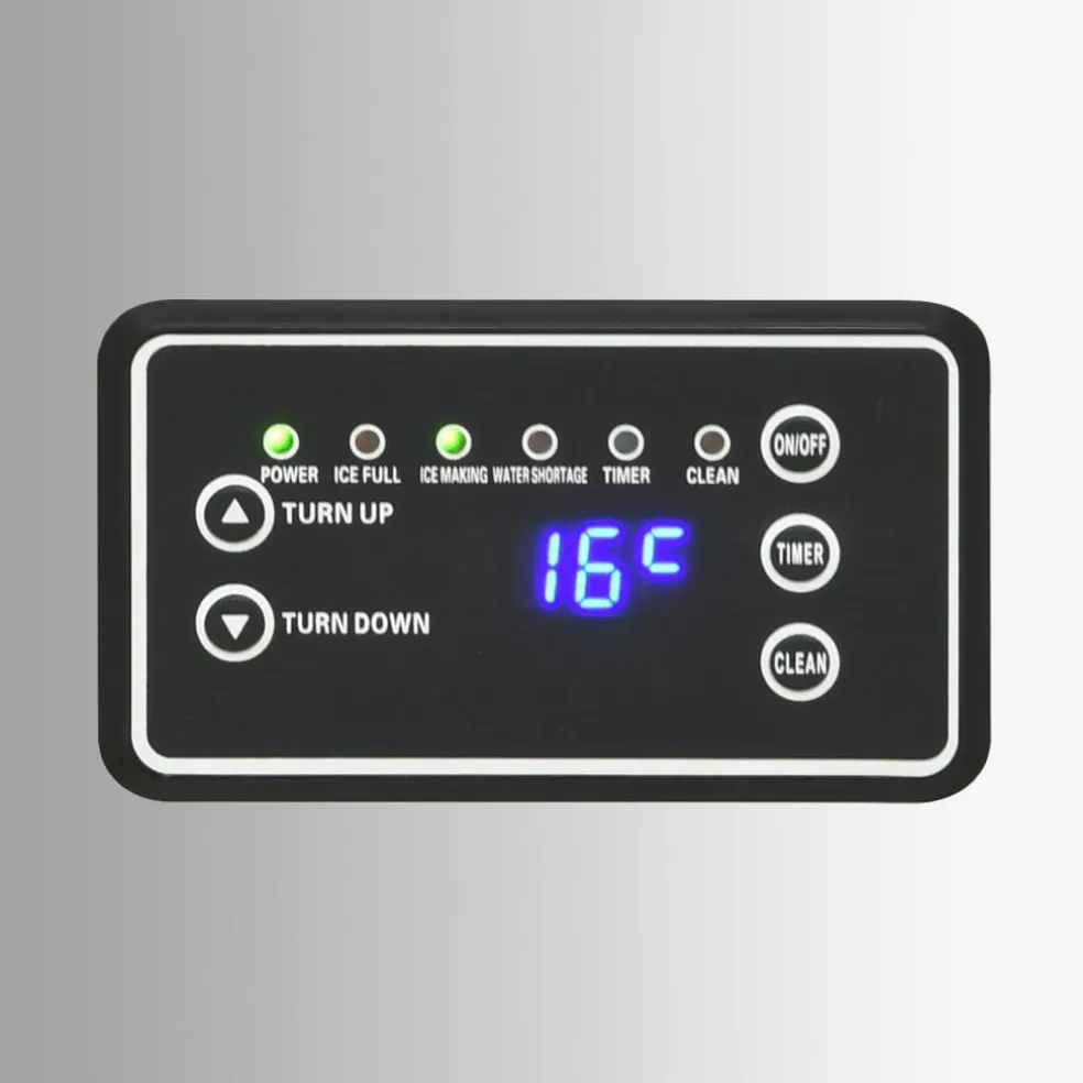 vidaXL IJsblokjesmachine 45 kg / 24 u zilverkleurig