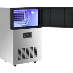 vidaXL IJsblokjesmachine 45 kg / 24 u zilverkleurig