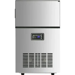 vidaXL IJsblokjesmachine 45 kg / 24 u zilverkleurig