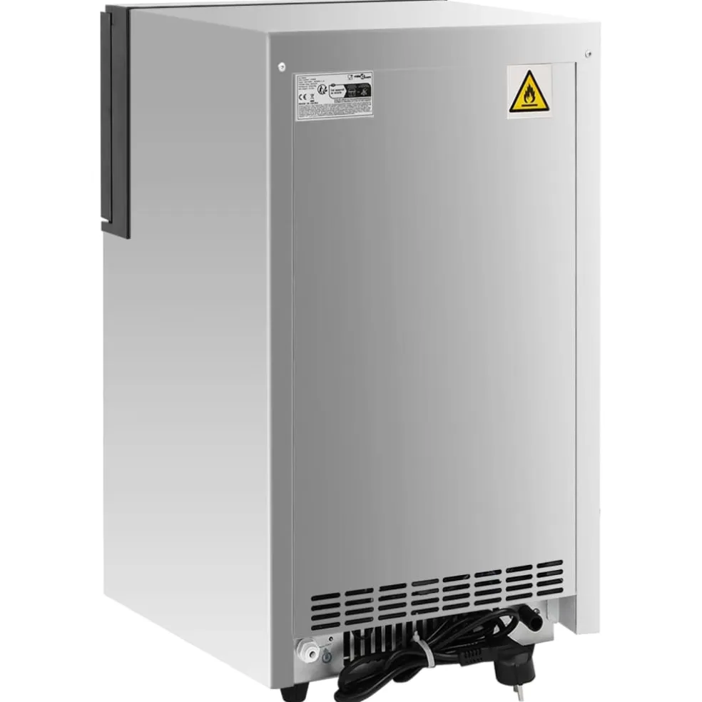 vidaXL IJsblokjesmachine 45 kg / 24 u zilverkleurig