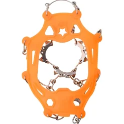 vidaXL IJs-klemmen voor schoenen met 10 spikes Oranje S