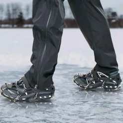 vidaXL IJs-klemmen voor schoenen Zwart S