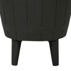 vidaXL IJskoeltafel 3-in-1 polypropeen zwart