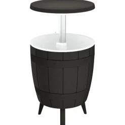 vidaXL IJskoeltafel 3-in-1 polypropeen zwart