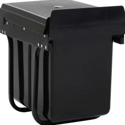 vidaXL Inbouwprullenbak uittrekbaar soft-close 20 L
