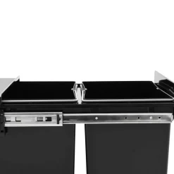 vidaXL Inbouwprullenbak uittrekbaar soft-close 36 L
