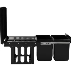 vidaXL Inbouwprullenbak uittrekbaar soft-close 36 L