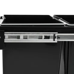 vidaXL Inbouwprullenbak uittrekbaar soft-close 48 L