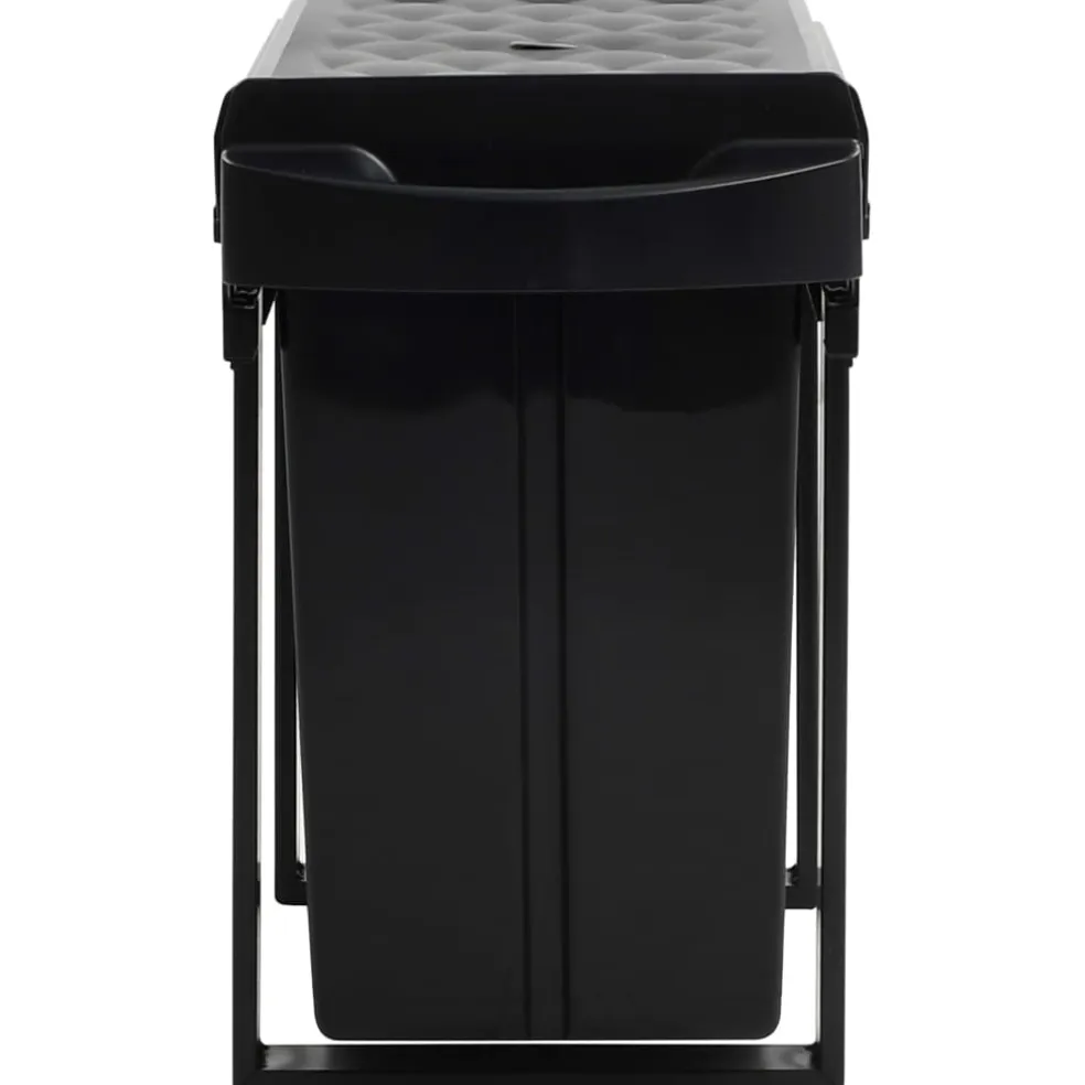 vidaXL Inbouwprullenbak uittrekbaar soft-close 36 L