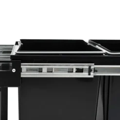 vidaXL Inbouwprullenbak uittrekbaar soft-close 36 L