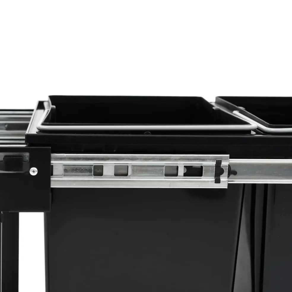 vidaXL Inbouwprullenbak uittrekbaar soft-close 36 L