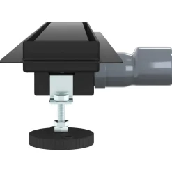 vidaXL 2 in 1 Doucheafvoer Zwart 50 cm Roestvrij staal 304