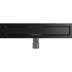 vidaXL 2 in 1 Doucheafvoer Zwart 50 cm Roestvrij staal 304