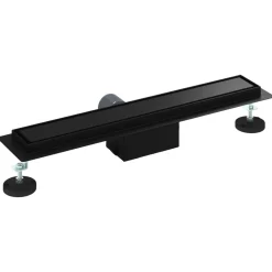 vidaXL 2 in 1 Doucheafvoer Zwart 50 cm Roestvrij staal 304