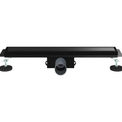 vidaXL 2 in 1 Doucheafvoer Zwart 50 cm Roestvrij staal 304