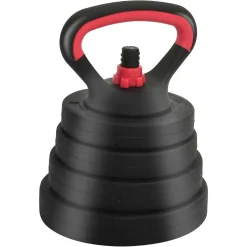 vidaXL 4-in-1 Dumbbell Barbell Kettlebell Set 30 kg Zwart en Rood