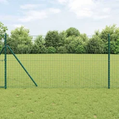 vidaXL ingegraven hekpalen 22 st zilver 200 cm Gepoedercoat staal