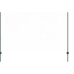 vidaXL ingegraven hekpalen 44 st zilver 140 cm Gepoedercoat staal
