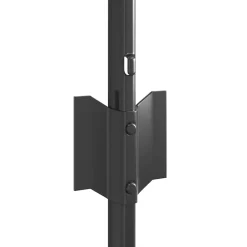 vidaXL ingegraven hekpalen 44 st Grijs 120 cm Gepoedercoat staal