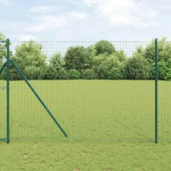vidaXL ingegraven hekpalen 44 st zilver 120 cm Gepoedercoat staal