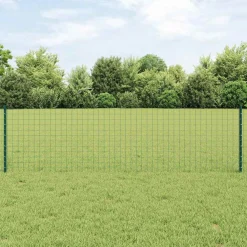 vidaXL ingegraven hekpalen 11 st Grijs 100 cm Gepoedercoat staal