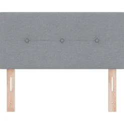 vidaXL in hoogte verstelbaar hoofdbord Lichtgrijs 80 cm Stof