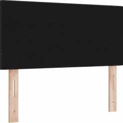vidaXL in hoogte verstelbaar hoofdbord met hoofdeinde Zwart 80 cm Stof