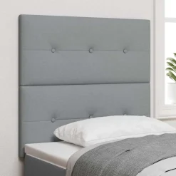 vidaXL in hoogte verstelbaar hoofdbord Lichtgrijs 80 cm Stof