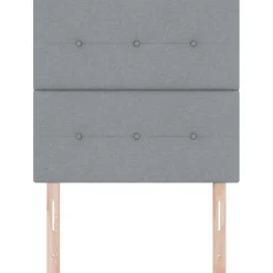 vidaXL in hoogte verstelbaar hoofdbord Lichtgrijs 80 cm Stof