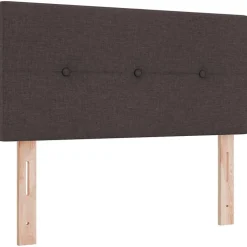 vidaXL in hoogte verstelbaar hoofdbord Donkerbruin 80 cm Stof