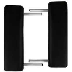 vidaXL Inklapbare massagetafel 3 zones met aluminium frame (zwart)