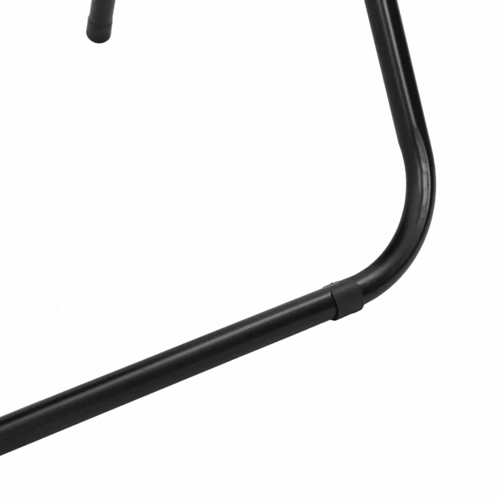vidaXL Inklapbare stoel 2 st Fluweel Zwart 48 x 44 x 78 cm