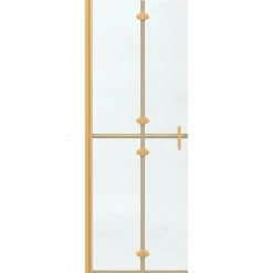 vidaXL Inloopdouchewand Goud 70 x 6,5 x 190 cm