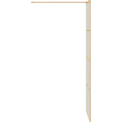 vidaXL Inloop Douche Wand Goud 80 x 195 cm gehard glas