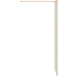 vidaXL Inloop Douche Wand Goud 80 x 195 cm gehard glas