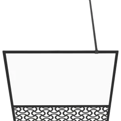 vidaXL Inloopdouchewand 80x195 cm ESG-glas transparant en zwart