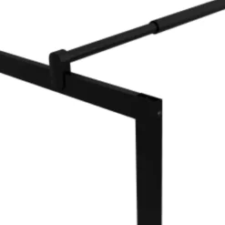 vidaXL Inloopdouchewand 80x195 cm gehard glas zwart