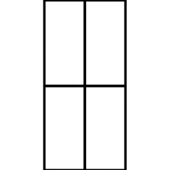 vidaXL Inloopdouchewand 80x195 cm mat gehard glas