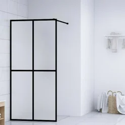 vidaXL Inloopdouchewand 80x195 cm mat gehard glas
