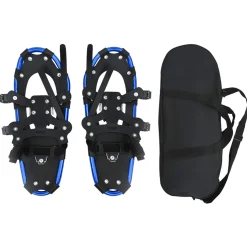 vidaXL 3 in 1 Sneeuwschoenen Blauw en Zwart 53,5 x 21 cm