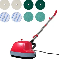 vidaXL 5-in-1 Tweekoppige vloerschrobber & polijstmachine