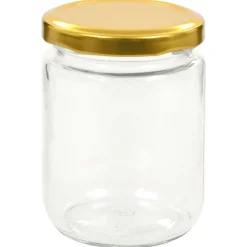 vidaXL Jampotten met goudkleurige deksels 48 st 230 ml glas
