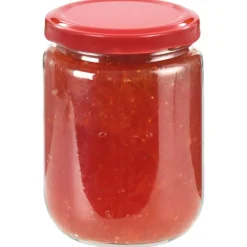 vidaXL Jampotten met rode deksels 48 st 230 ml glas
