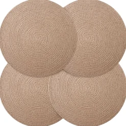 vidaXL Jute placematten 4 st Naturel 100% Tossa Jute