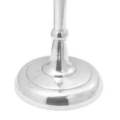 vidaXL Kaarsenhouder Zilver 32 x 32 x 79,5 cm Aluminium