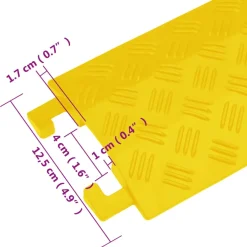 vidaXL Kabelbeschermers drempel 4 st 98,5 cm geel