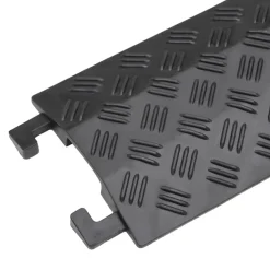 vidaXL Kabelbeschermers drempel 2 st 98,5 cm zwart